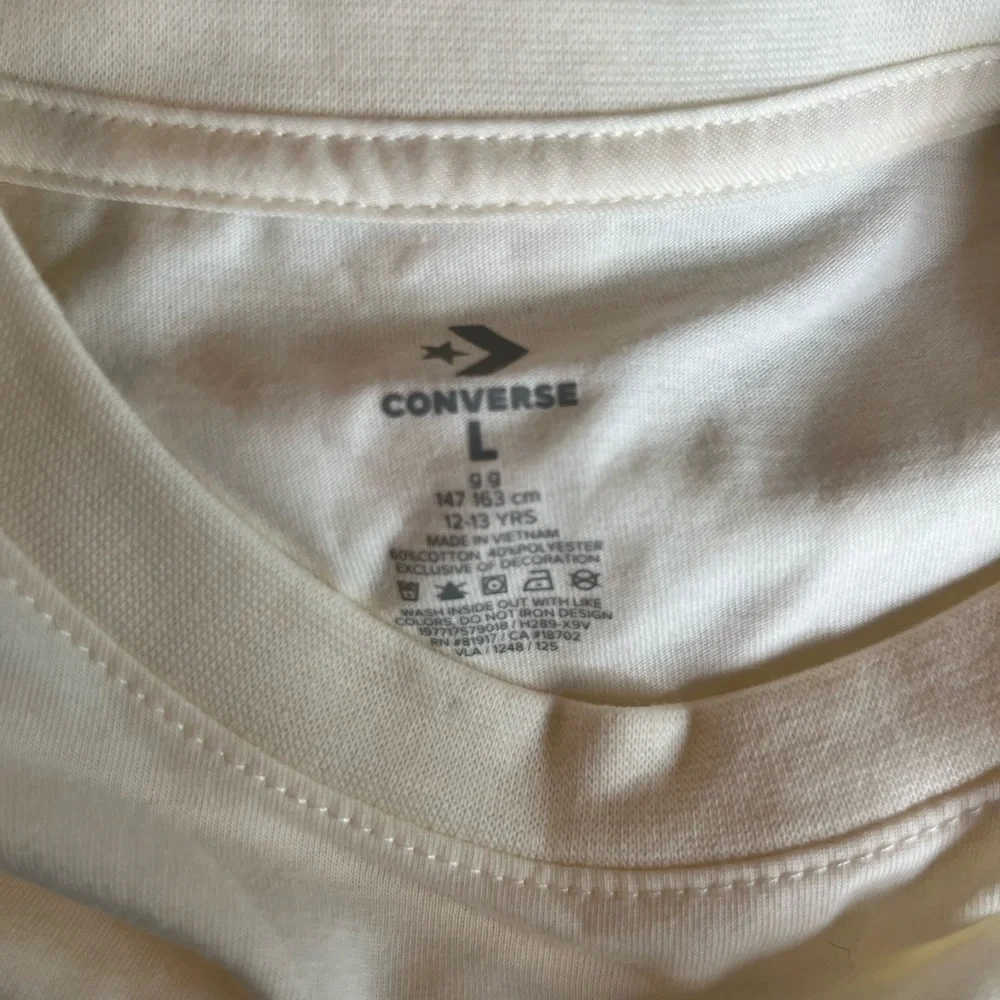 Converse Cream Tee and Brown Shorts Set. Boys size Large.